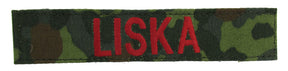 Flecktarn Name Tape with Hook Fastener - Fabric Material