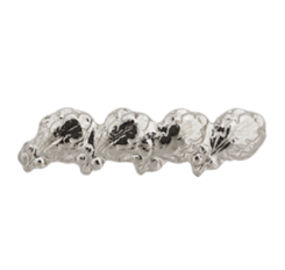 4 Silver Oak Leaf Cluster Ribbon Device - 5/16th inch
