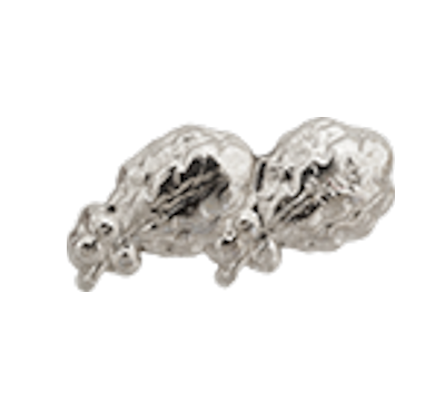 2 Silver Oak Leaf Cluster Ribbon Device - 5/16th inch