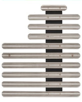 Ribbon Bar Holder with 1/8 Inch Gap - Staggered Right - 25 Ribbons