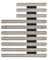 Ribbon Bar Holder with 1/8 Inch Gap - Staggered Right - 27 Ribbons