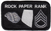 Rock Paper Rank Morale Patch - Various Colors