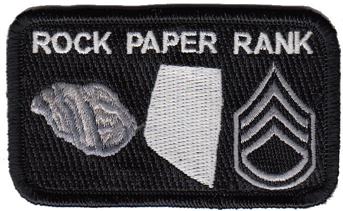 Rock Paper Rank Morale Patch - Various Colors