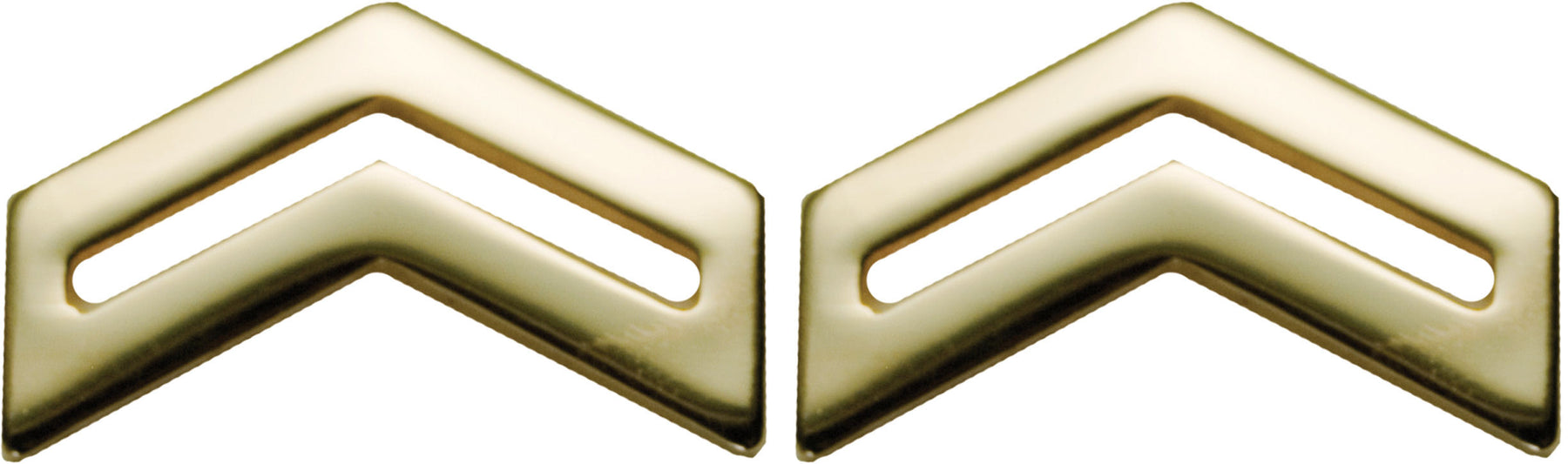 U.S. Army ROTC Rank - No Shine Pin-on Metal Rank Insignia