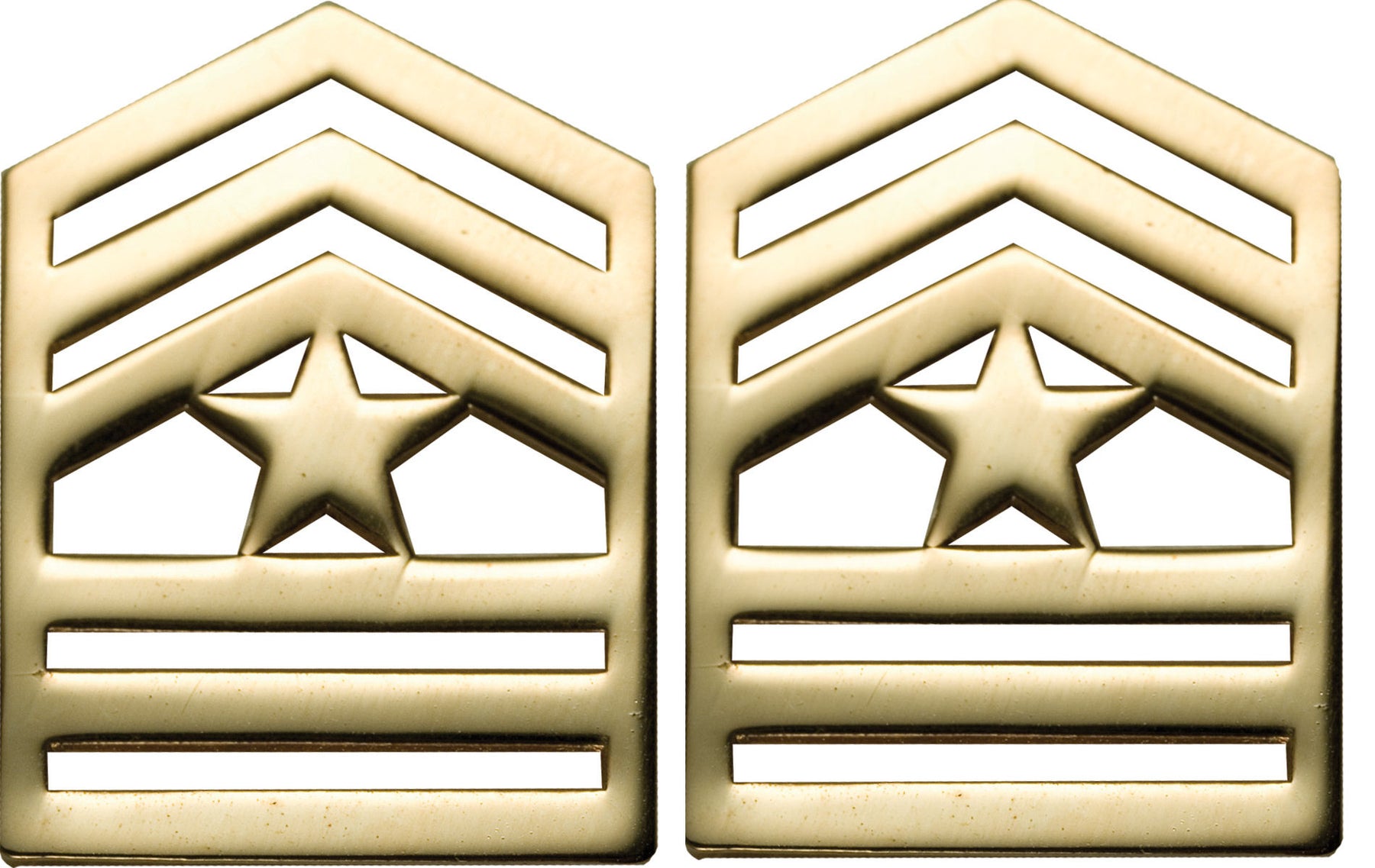 U.S. Army ROTC Rank - No Shine Pin-on Metal Rank Insignia