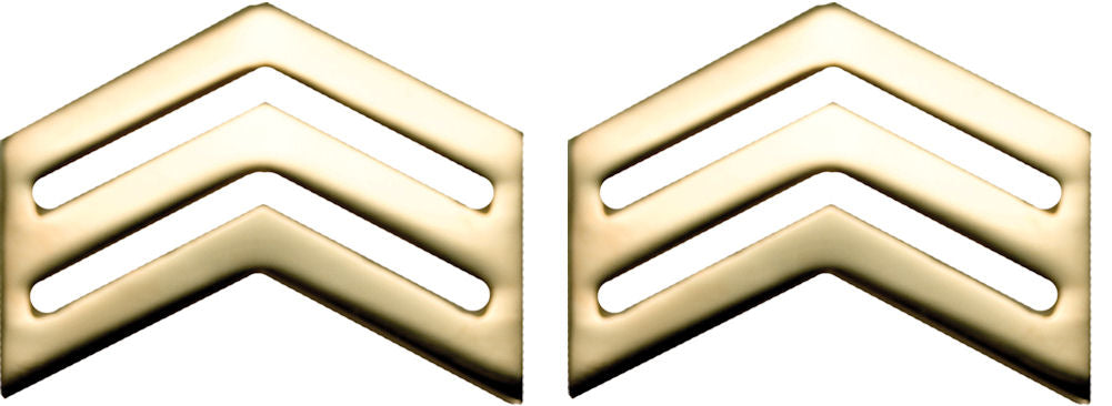 U.S. Army ROTC Rank - No Shine Pin-on Metal Rank Insignia