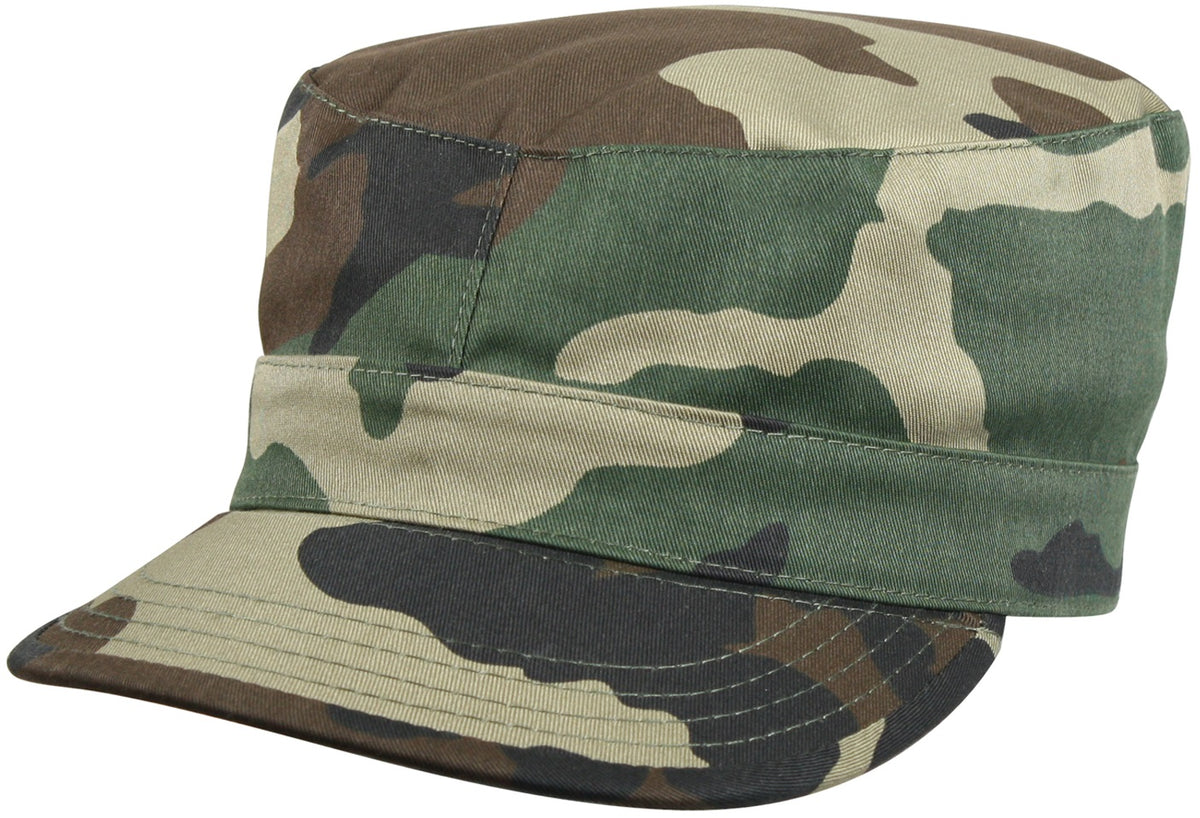 Rothco Camo Fatigue Caps - Woodland