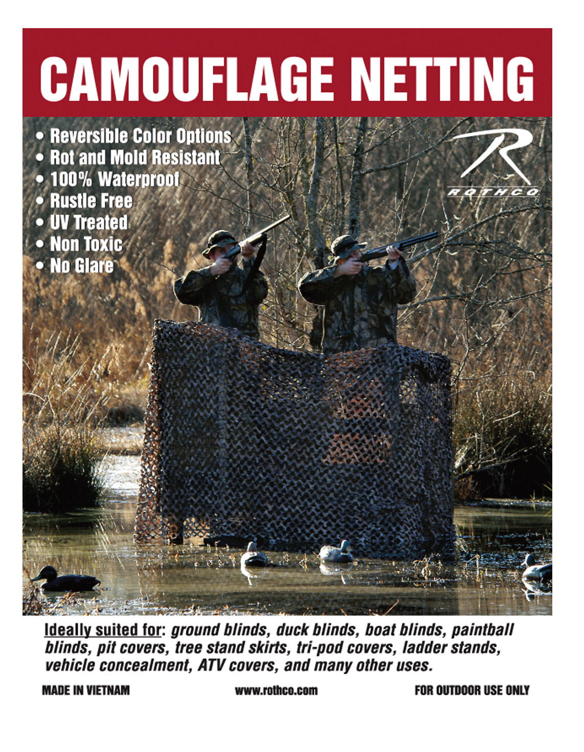 Rothco Military Type Camo Net