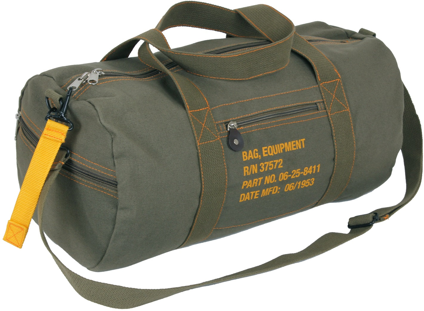 Rothco Canvas Equipment Bag - Military Stencil