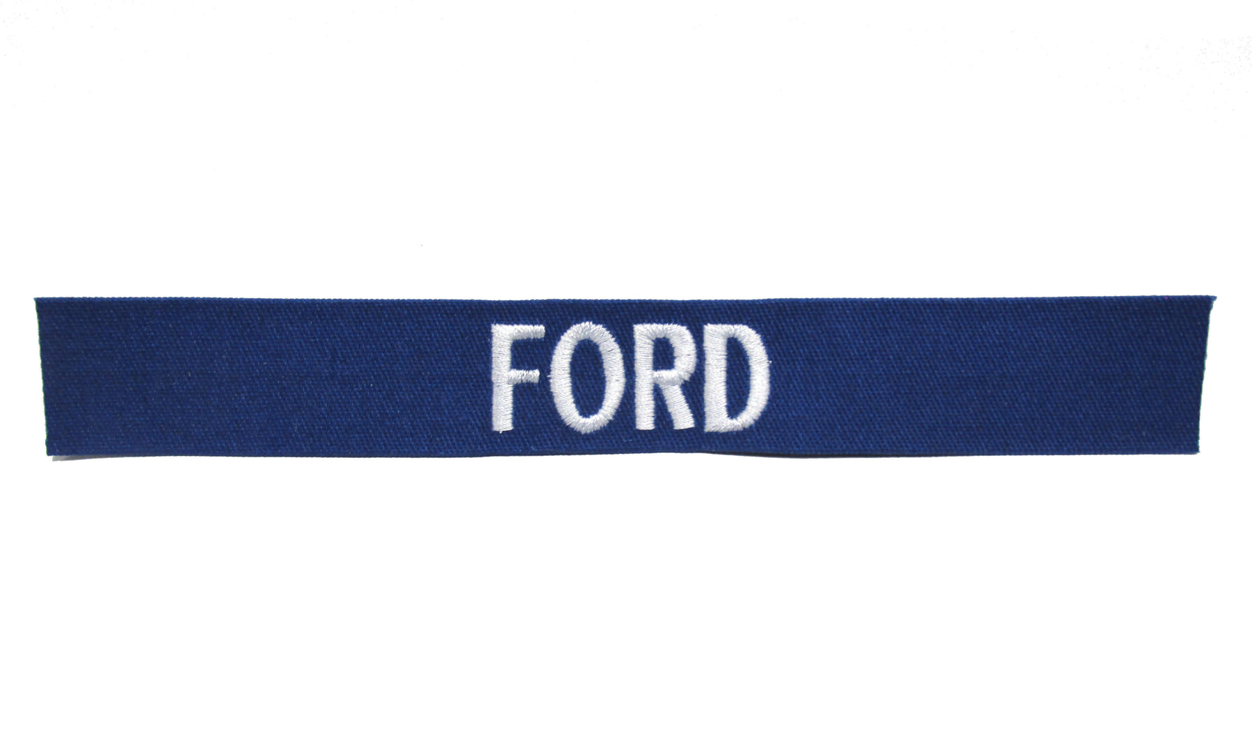 Royal Blue Name Tape - SEW ON - Fabric Material