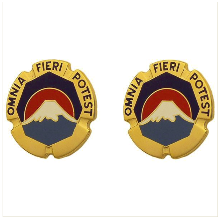 Japan U.S. Army Unit Crest DUI - 1 Pair - OMINA FIERI POTEST