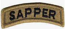 Sapper Tab OCP Patch - U.S. Army Patch