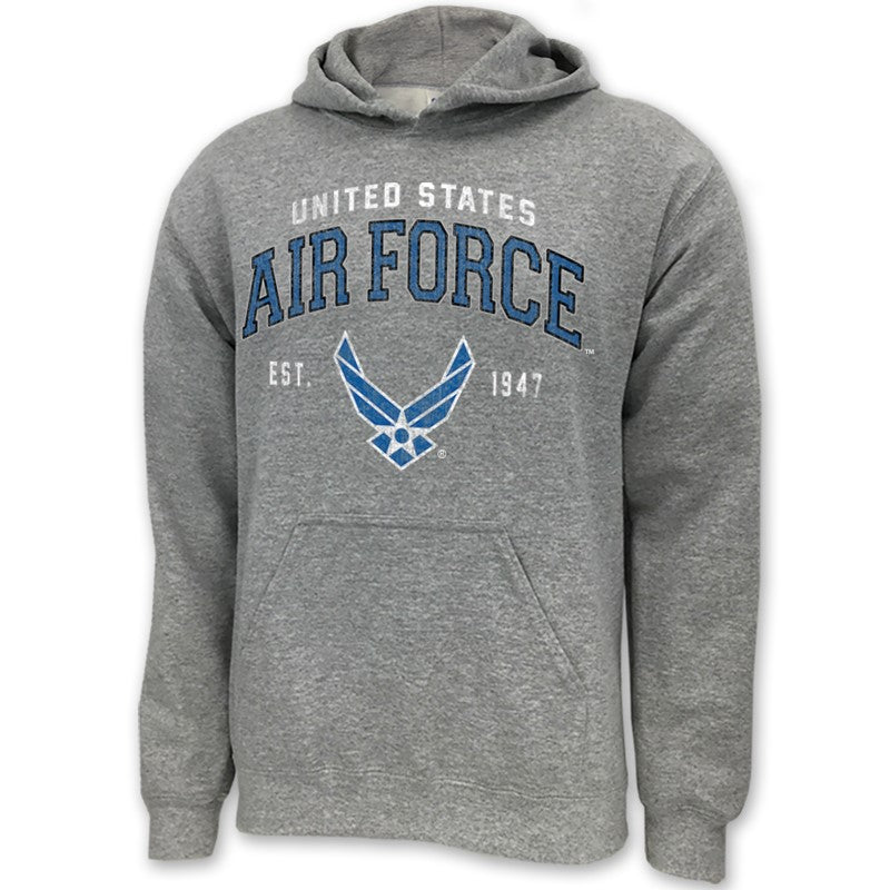 U.S. Air Force Hoodie - Vintage Block Wing Logo