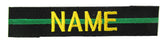 Thin Green Line Name Tape with Hook Fastener