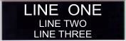 Engraved Name Plate - Three Lines