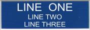 Engraved Name Plate - Three Lines