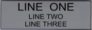 Engraved Name Plate - Three Lines