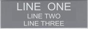 Engraved Name Plate - Three Lines
