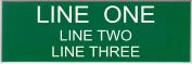 Engraved Name Plate - Three Lines