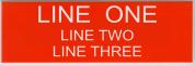 Engraved Name Plate - Three Lines