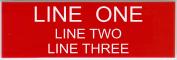Engraved Name Plate - Three Lines