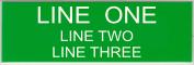 Engraved Name Plate - Three Lines