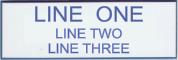Engraved Name Plate - Three Lines