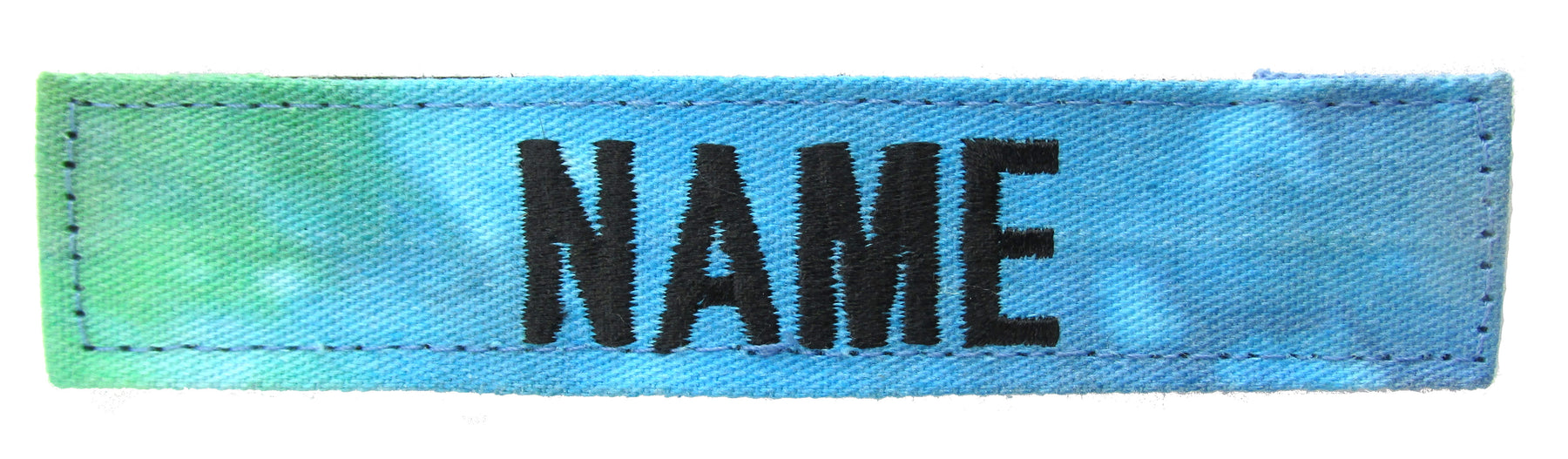 Tie Dye Name Tape with Hook Fastener - Fabric Material