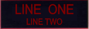 Engraved Name Plate - Two Lines