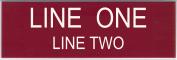 Engraved Name Plate - Two Lines