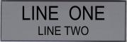 Engraved Name Plate - Two Lines