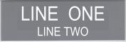 Engraved Name Plate - Two Lines