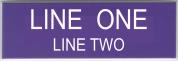 Engraved Name Plate - Two Lines