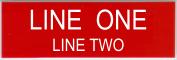 Engraved Name Plate - Two Lines