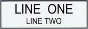 Engraved Name Plate - Two Lines