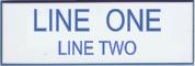 Engraved Name Plate - Two Lines