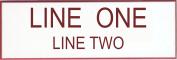 Engraved Name Plate - Two Lines