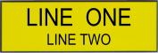 Engraved Name Plate - Two Lines