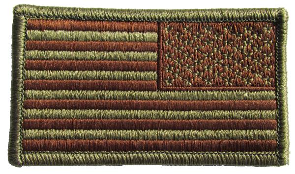 Air Force OCP Flag Spice Brown - REVERSE