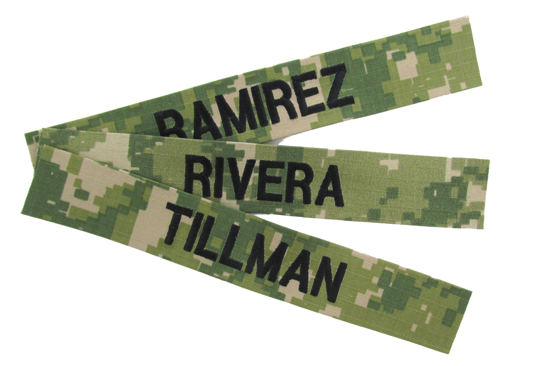 U.S. Navy Woodland NWU III Name Tapes