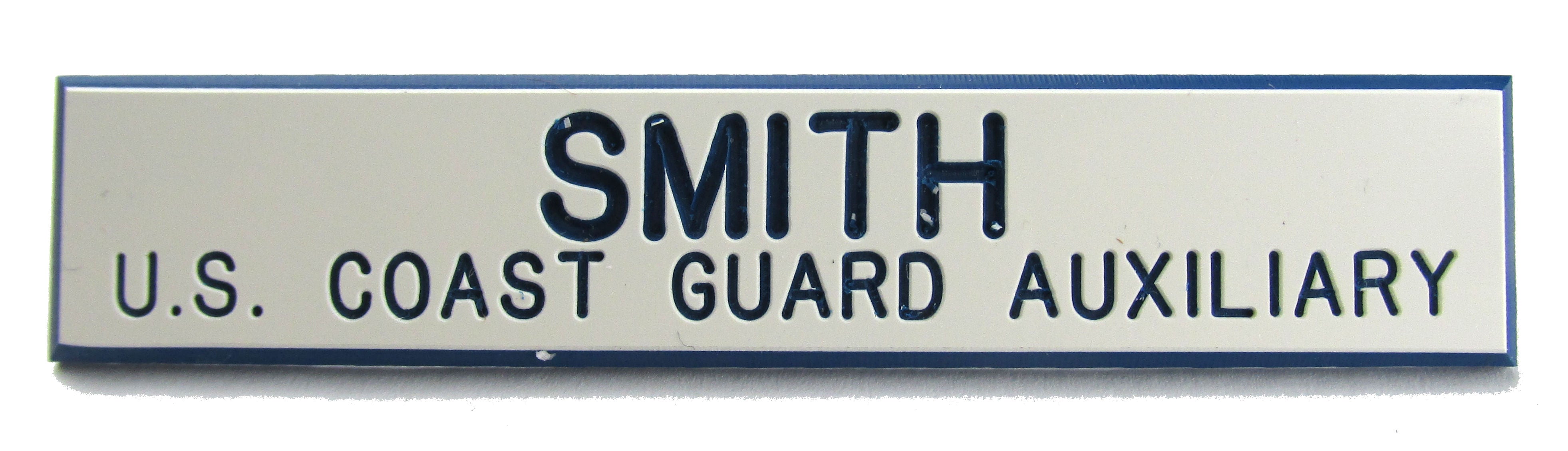 U.S. Coast Guard Auxiliary Name Plate USCG Auxiliary Name Tag