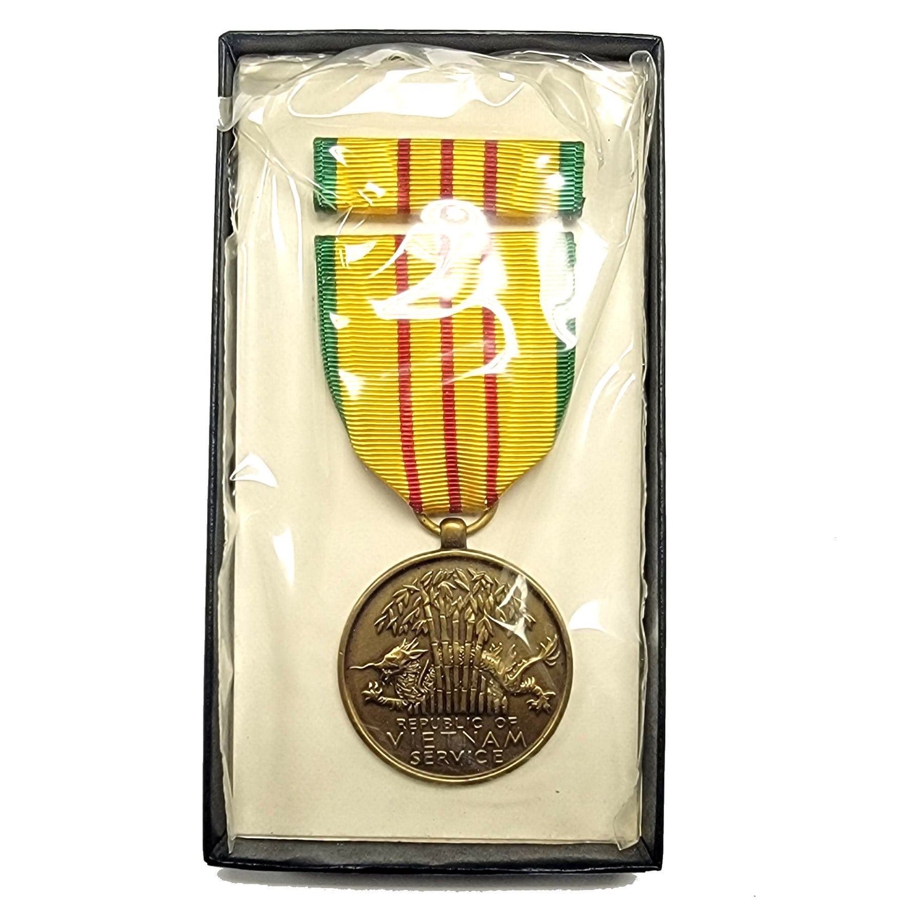 Vietnam Service Medal & Ribbon in Box Dated 1969