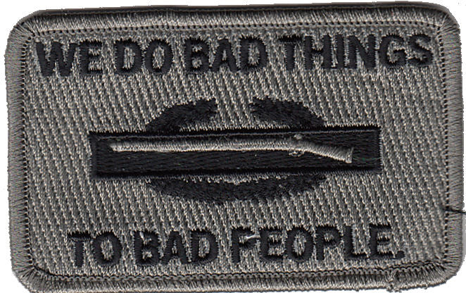 CIB We Do Bad Things to Bad People Morale Patch - Various Colors