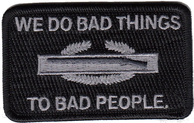 CIB We Do Bad Things to Bad People Morale Patch - Various Colors