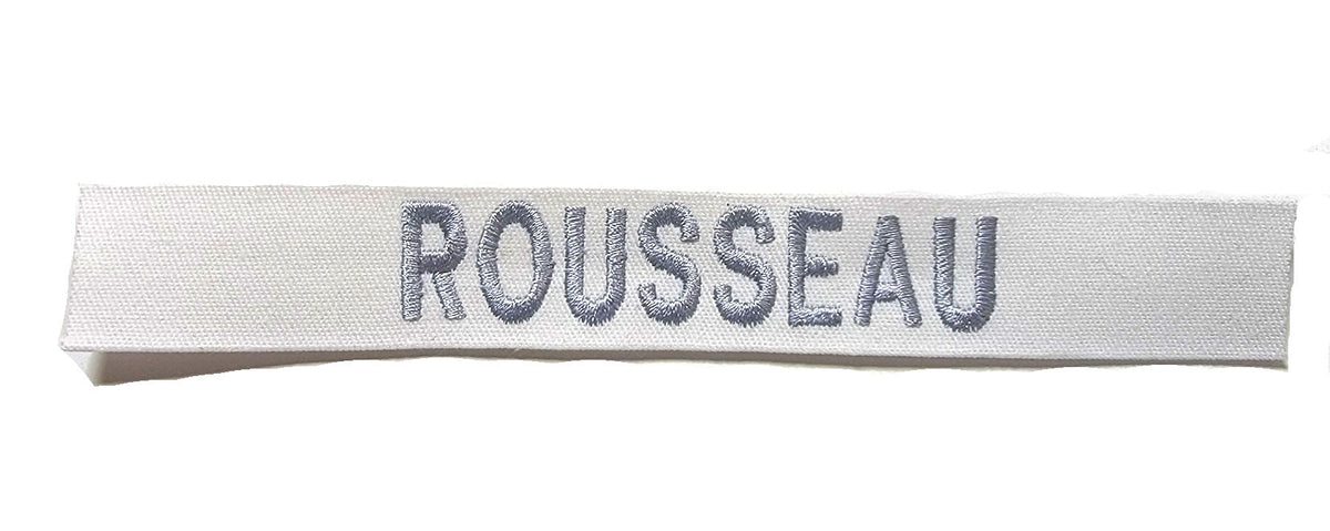 White Name Tape - SEW ON - Fabric Material