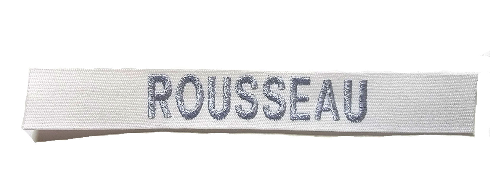 White Name Tape - SEW ON - Fabric Material