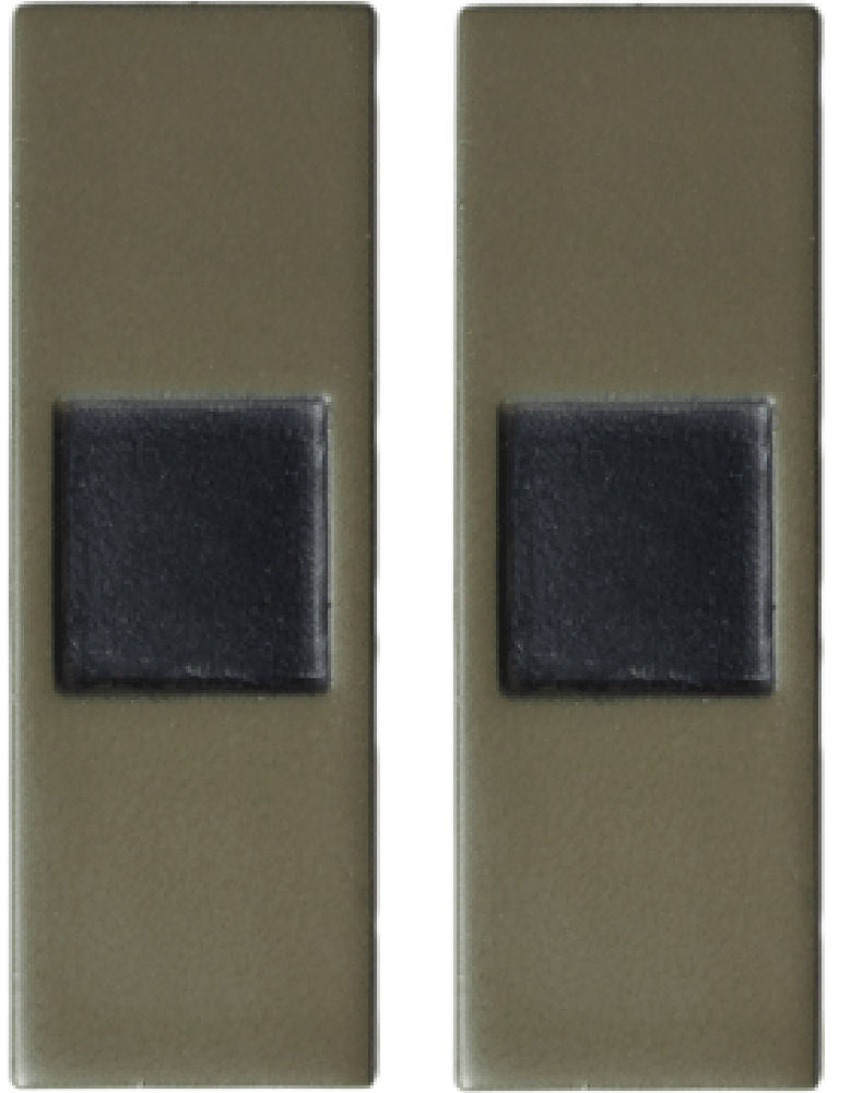 U.S. Army Black Metal Pin On Rank - Pair