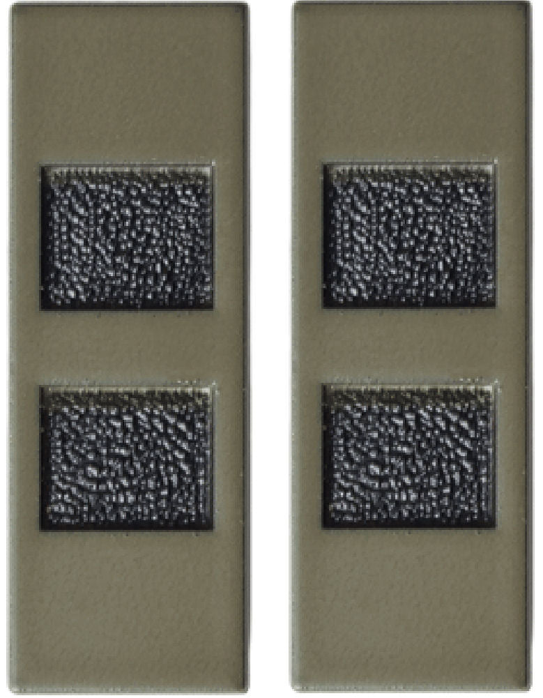 U.S. Army Black Metal Pin On Rank - Pair
