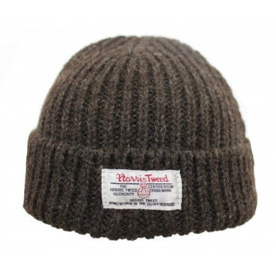 Woolly Pully Beanie Hats with Patch - TW Kempton Kilmory Wool Cap