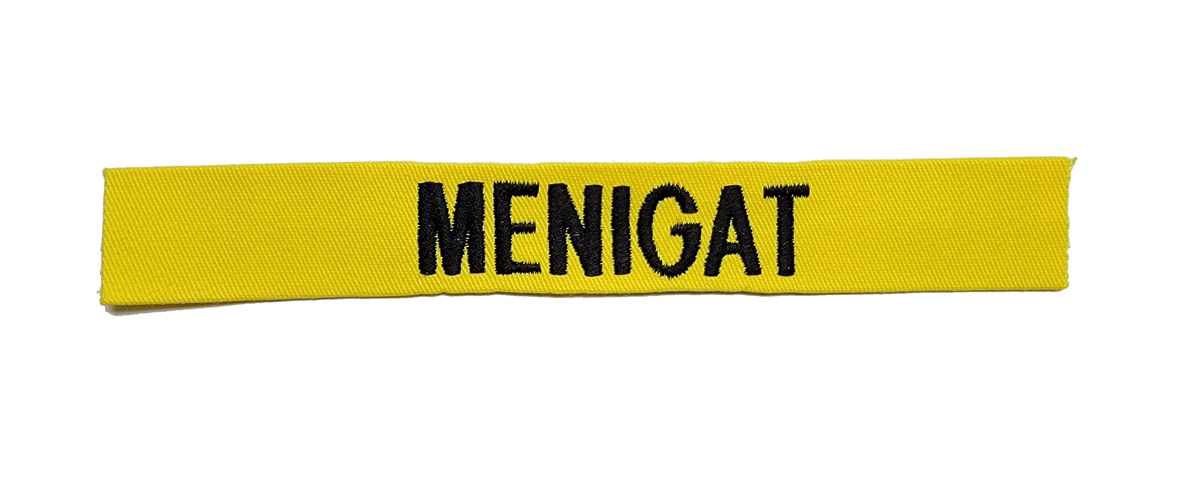 Yellow Name Tape SEW ON Custom Name Tapes